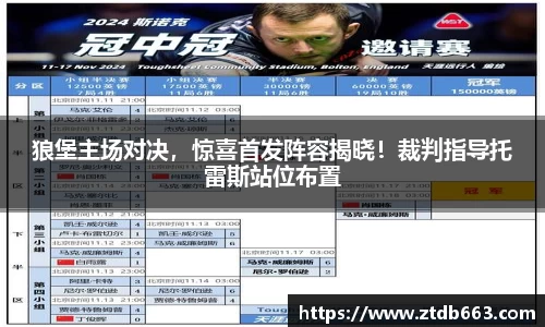 狼堡主场对决，惊喜首发阵容揭晓！裁判指导托雷斯站位布置